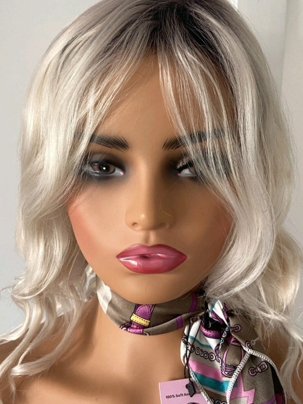 Blonde Silver Layered Women's Fashion Wig - Neutral Tone
